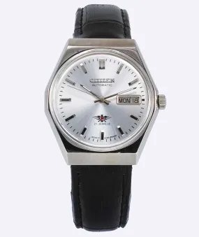 Citizen Automatic 21 Jewels 8200A Silver Dial Day Date Watch