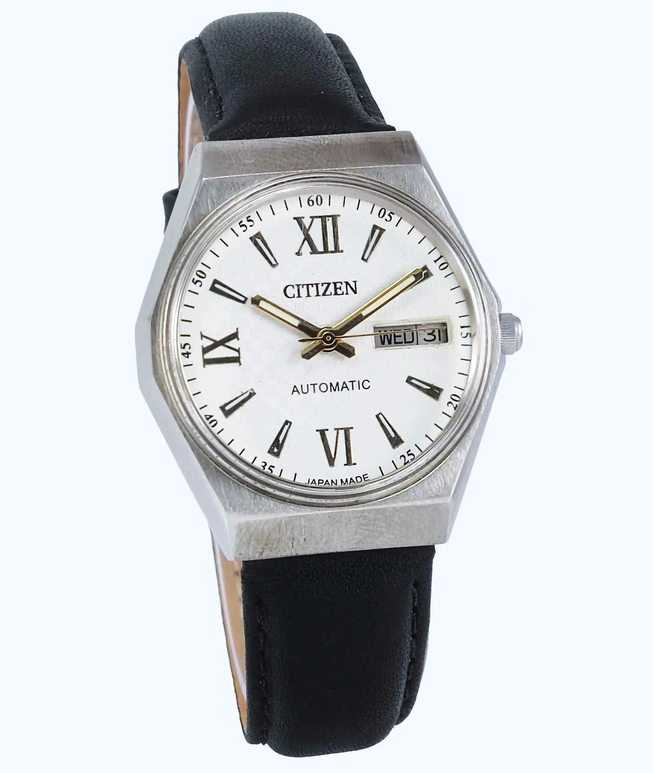 Citizen Automatic 21 Jewels 8200A White Dial Day Date Watch