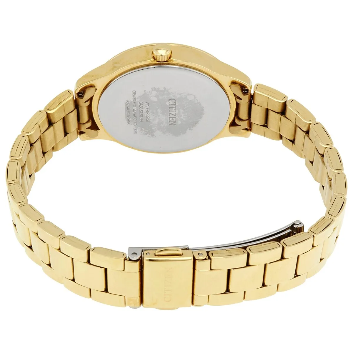 Citizen Black Dial Quartz Ladies Crystal Watch EL3082-55E