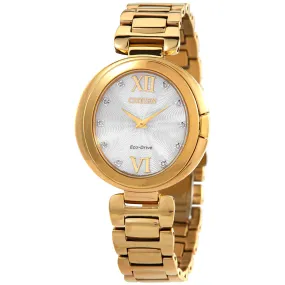 Citizen Capella Diamond Silver Dial Ladies Watch EX1512-53A