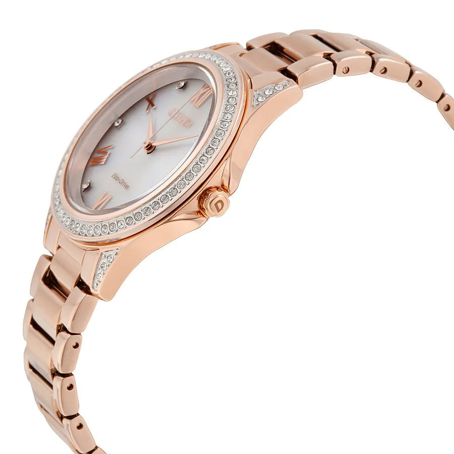 Citizen POV Eco-Drive Rose Gold-tone Ladies Watch EM0233-51A