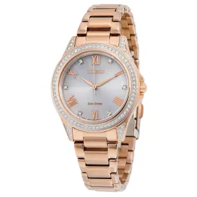 Citizen POV Eco-Drive Rose Gold-tone Ladies Watch EM0233-51A