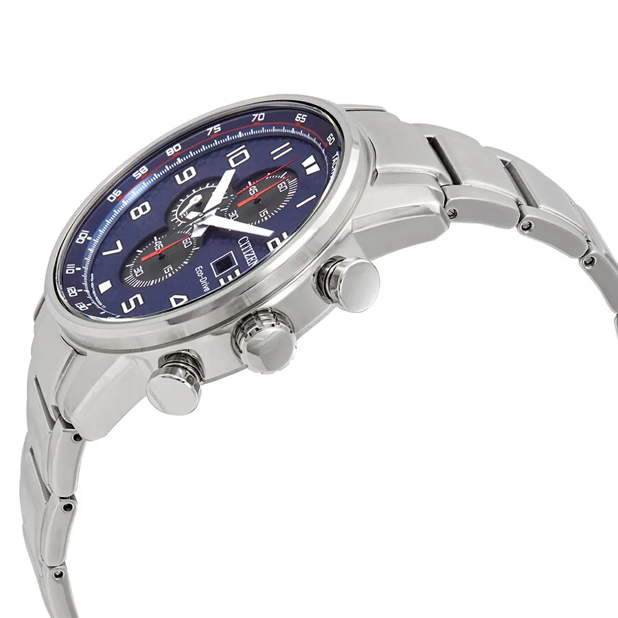Citizen Primo Chronograph Eco-Drive Blue Dial Men's Watch CA0680-57L