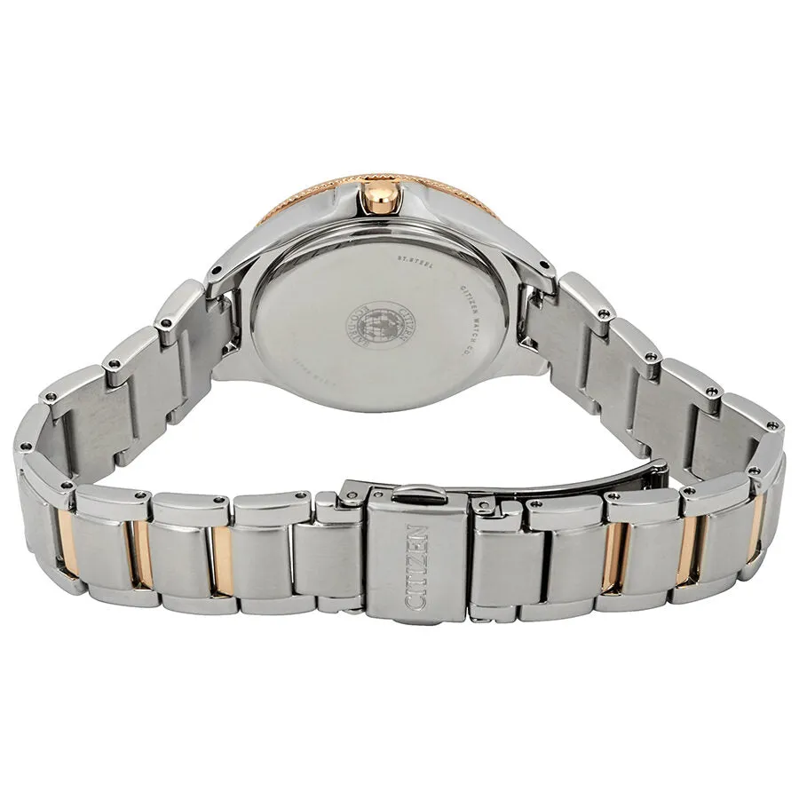 Citizen Silhouette Crystal Silver Dial Ladies Watch FE1196-57A