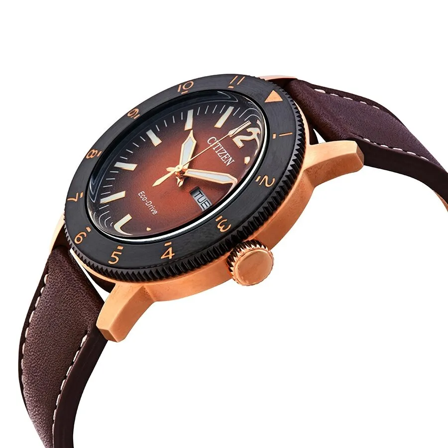 Citizen Vintage Brycen Orange Gradient Dial Eco-Drivel Men's Watch AW0076-03X
