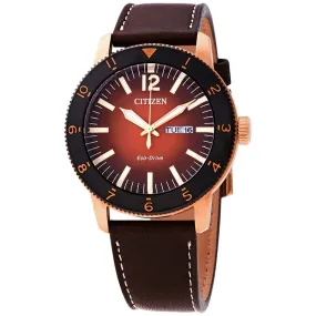 Citizen Vintage Brycen Orange Gradient Dial Eco-Drivel Men's Watch AW0076-03X