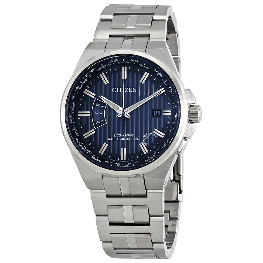 Citizen World Perpetual A-T World Time Blue Dial Men's Watch CB0160-51L