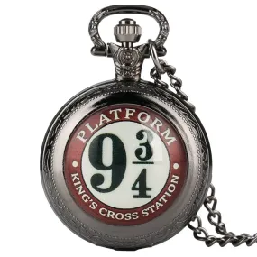 Clock Accessory 9 3/4 Pattern Quartz Pocket Watch