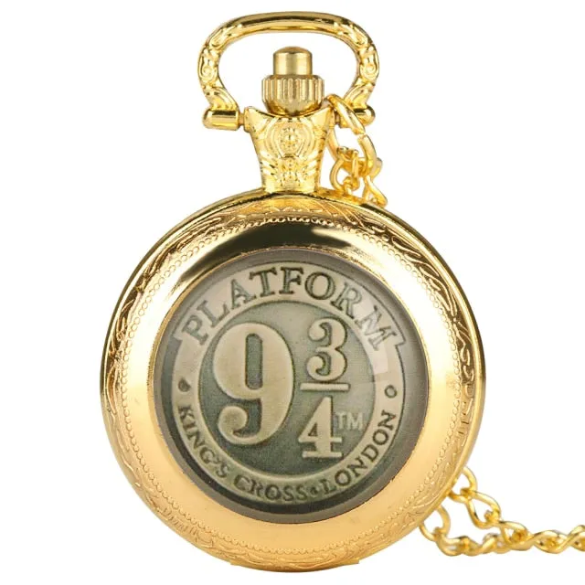 Clock Accessory 9 3/4 Pattern Quartz Pocket Watch