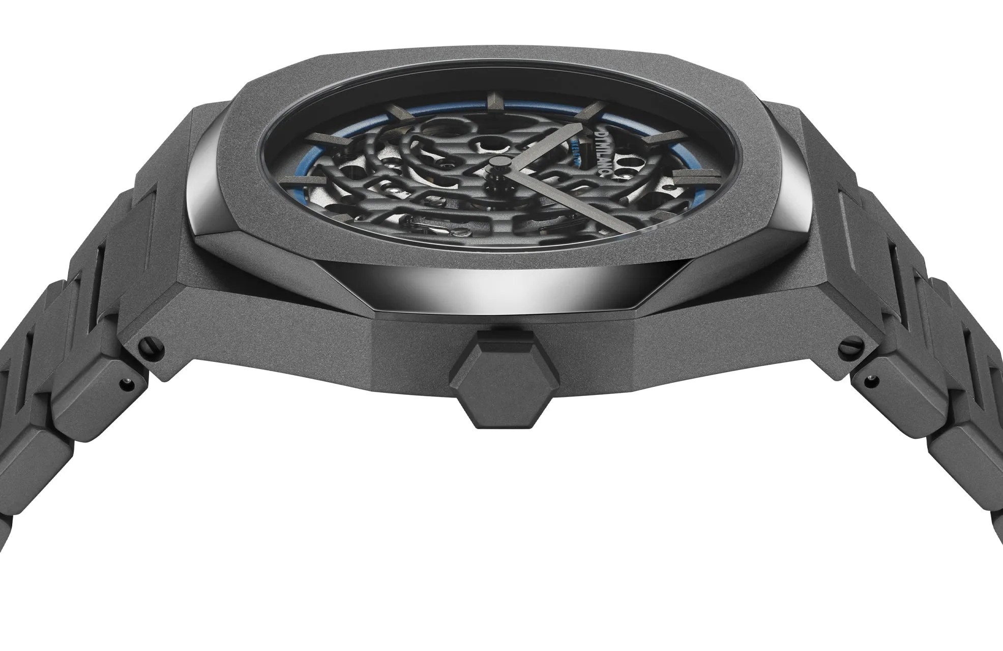 D1 Milano Watch Skeleton Sandblast Blue Bracelet
