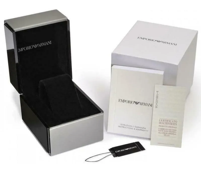 Emporio Armani Classic Mother Of Pearl Dial Stainless Steel Quartz Ladies Watch AR1763