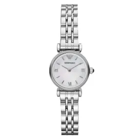 Emporio Armani Classic Mother Of Pearl Dial Stainless Steel Quartz Ladies Watch AR1763 Emporio Armani Classic Mother Of Pearl Dial Stainless Steel Quartz Ladies Watch AR1763