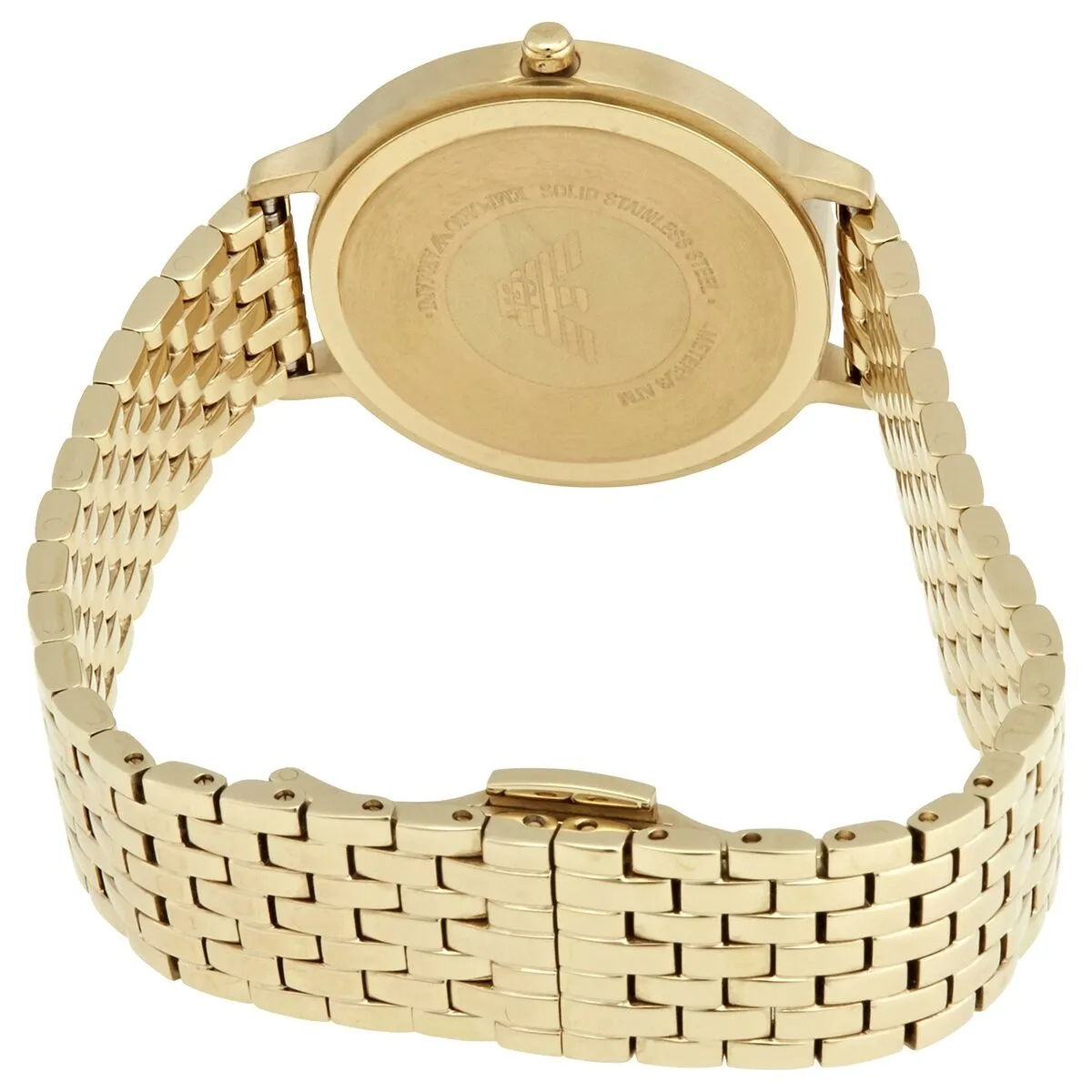 Emporio Armani Quartz Crystal White Mother of Pearl Dial Ladies Watch AR11007