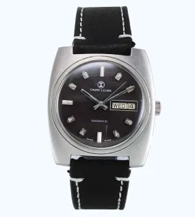 Favre Leuba Duomatic 908 Brown Dial Automatic 17 Jewels Men's Wrist Watch