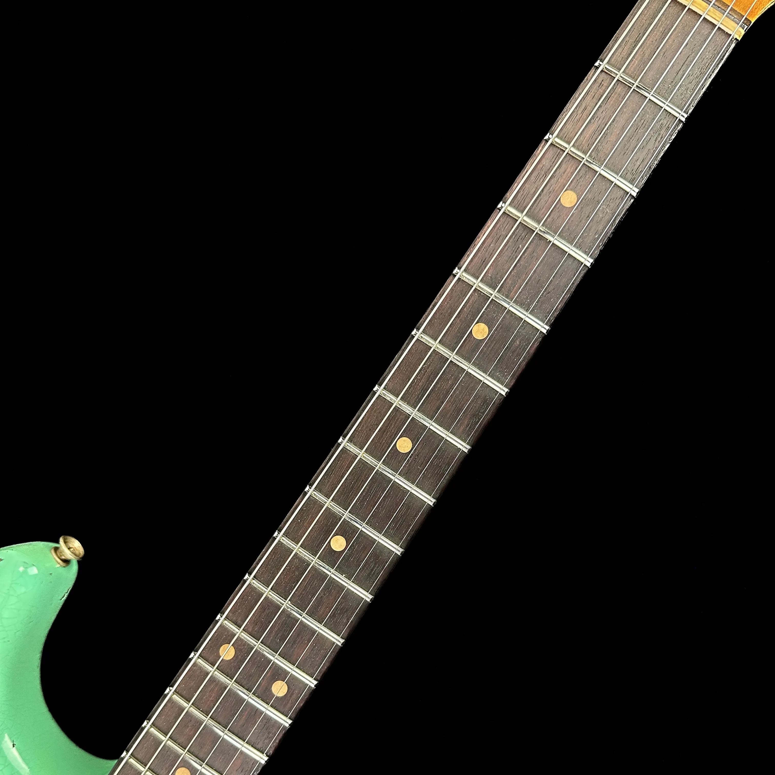 Fender Custom Shop Limited Edition 62 Strat Heavy Relic Faded Aged Sea Foam Green Over 3 Color Sunburst w/case