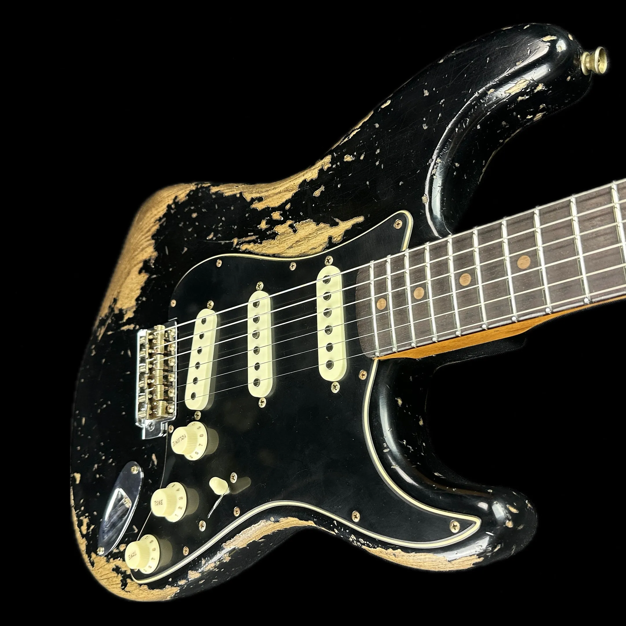 Fender Custom Shop Limited Edition Poblano Stratocaster Super Heavy Relic Aged Black w/case