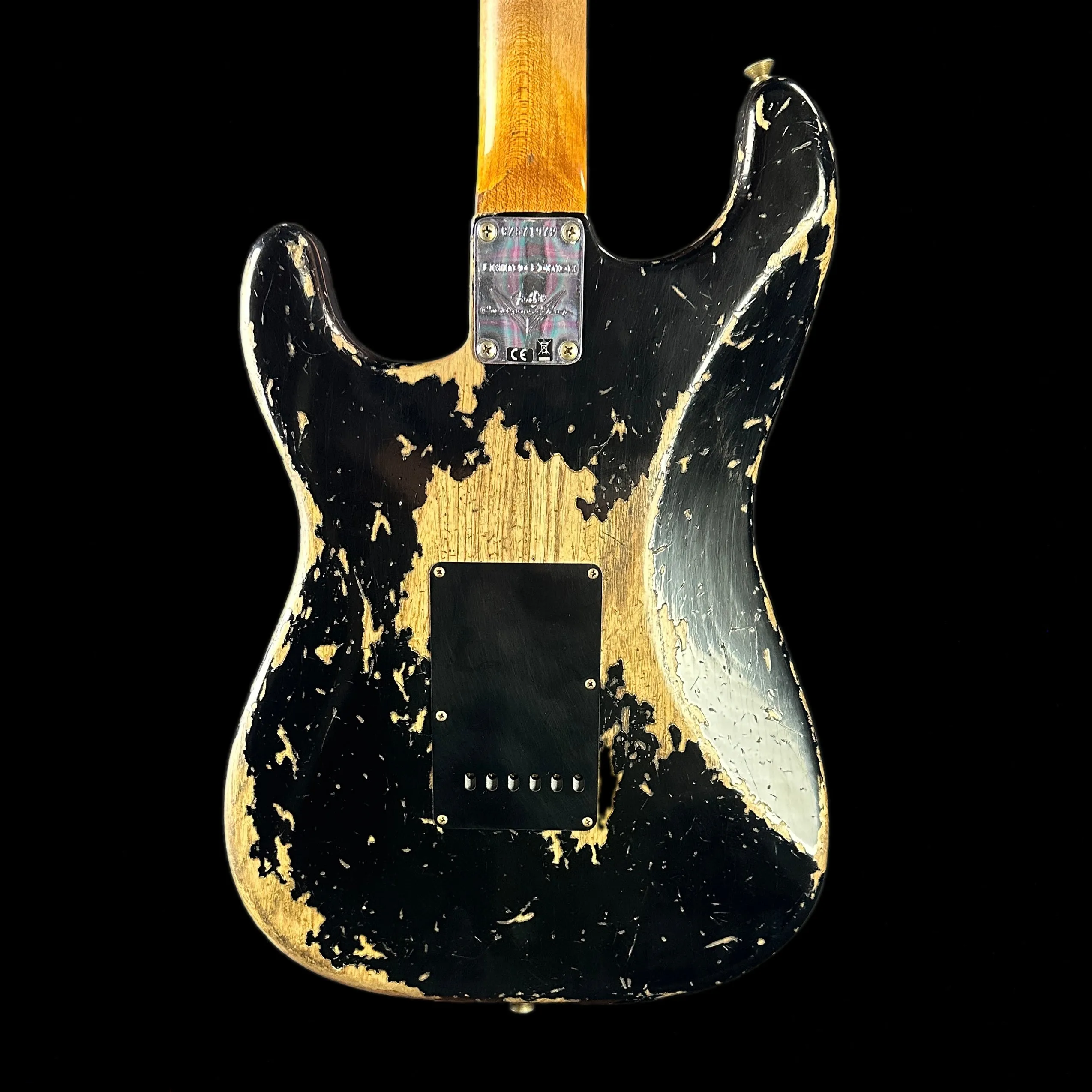 Fender Custom Shop Limited Edition Poblano Stratocaster Super Heavy Relic Aged Black w/case