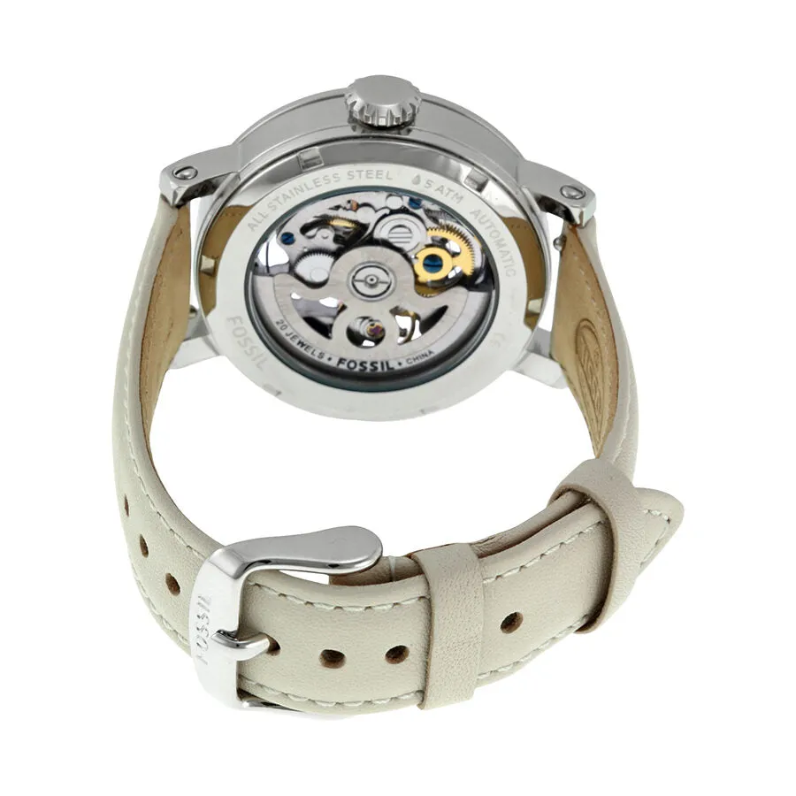 Fossil Boyfriend Automatic Skeleton Dial Ladies Watch ME3069