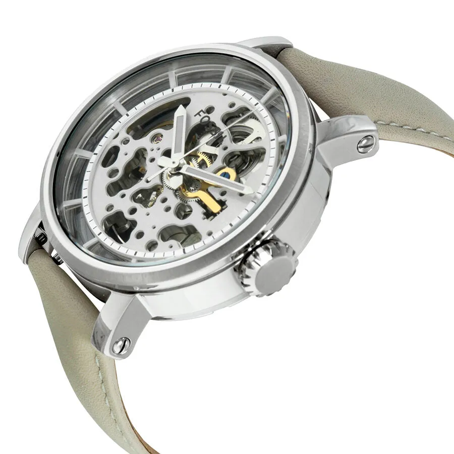 Fossil Boyfriend Automatic Skeleton Dial Ladies Watch ME3069