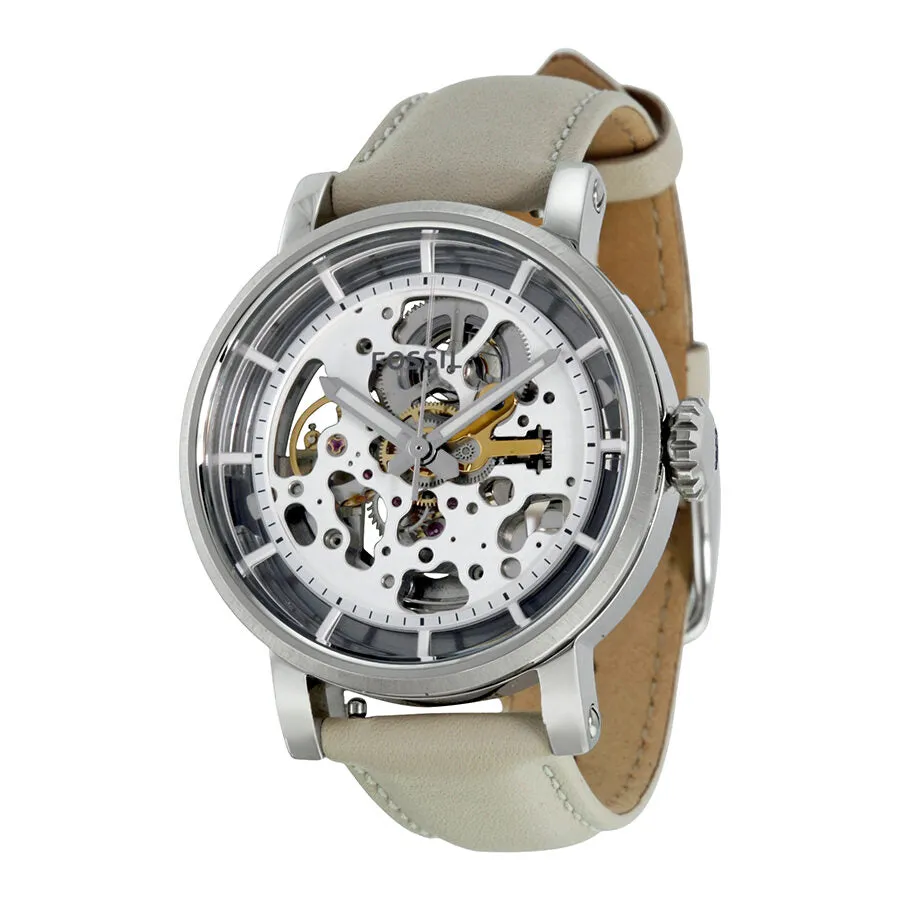 Fossil Boyfriend Automatic Skeleton Dial Ladies Watch ME3069