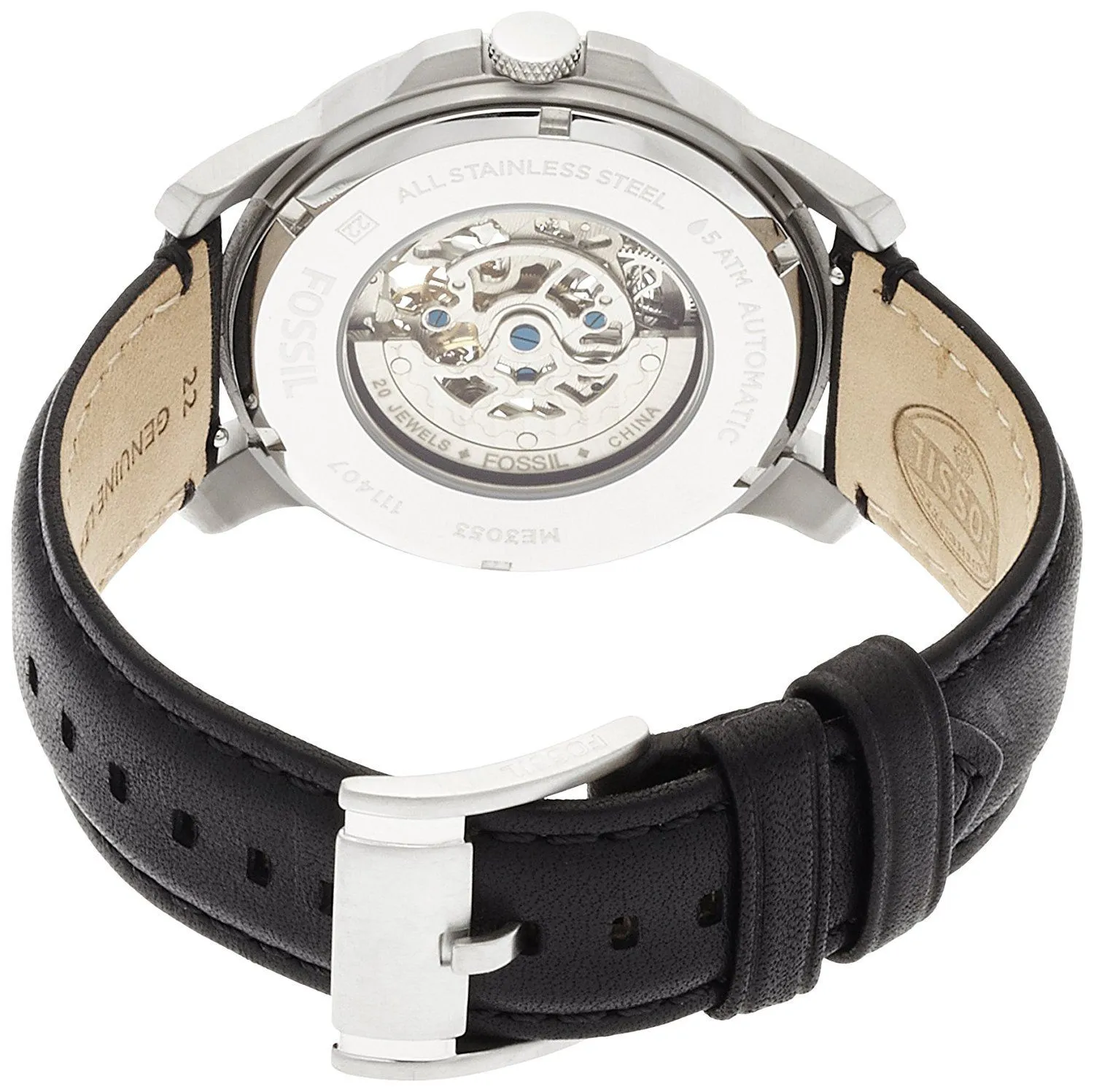 Fossil Grant Automatic Self Wind Skeleton Dial Men's Watch ME3053