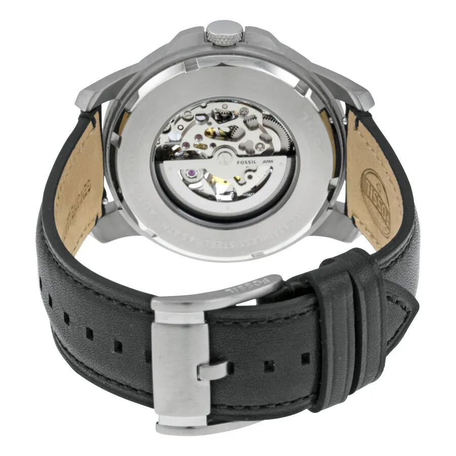 Fossil Grant Automatic Silver Skeleton Dial Men's Watch ME3101