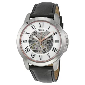 Fossil Grant Automatic Silver Skeleton Dial Men's Watch ME3101 Fossil Grant Automatic Silver Skeleton Dial Men's Watch ME3101
