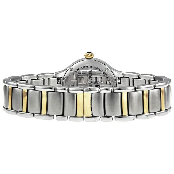 Frederique Constant Carree Mother of Pearl Diamond Two-tone Ladies Watch 220WAD2ER3B FC-220WAD2ER3B