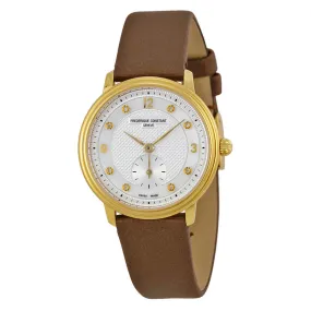 Frederique Constant Slimline Mother of Pearl Dial Gold-plated Ladies Watch 235MPWD1S5