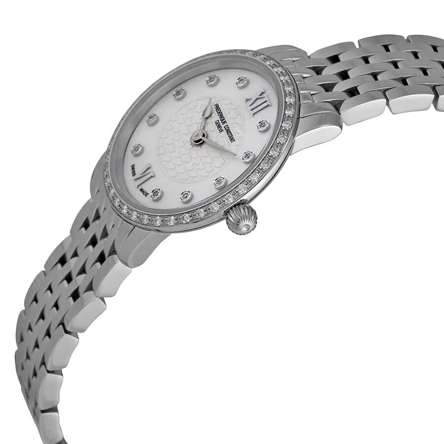 Frederique Constant Stainless Steel Slim Line Diamond Ladies Watch 200WHDSD6B FC-200WHDSD6B