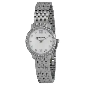 Frederique Constant Stainless Steel Slim Line Diamond Ladies Watch 200WHDSD6B FC-200WHDSD6B