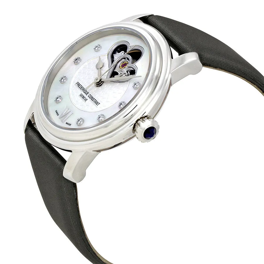 Frederique Constant White Mother of Pearl Ladies Watch FC-310DHB2P6