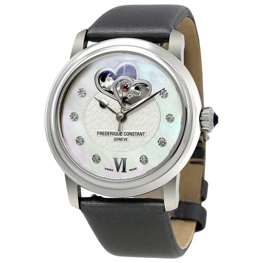 Frederique Constant White Mother of Pearl Ladies Watch FC-310DHB2P6