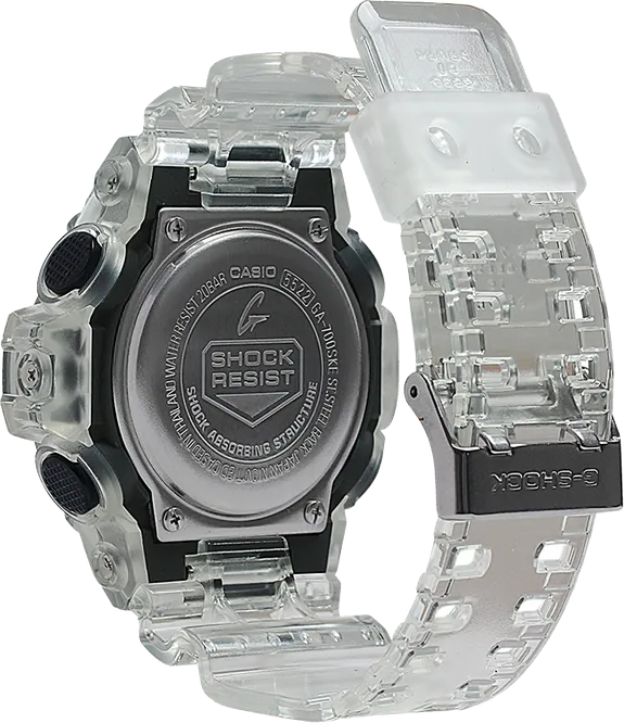 G-Shock GA-700SKE-7 Digital Analog Clear Resin Strap Men Watches