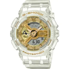 G-Shock GMAS110SG-7 Skeleton x Gold Watch