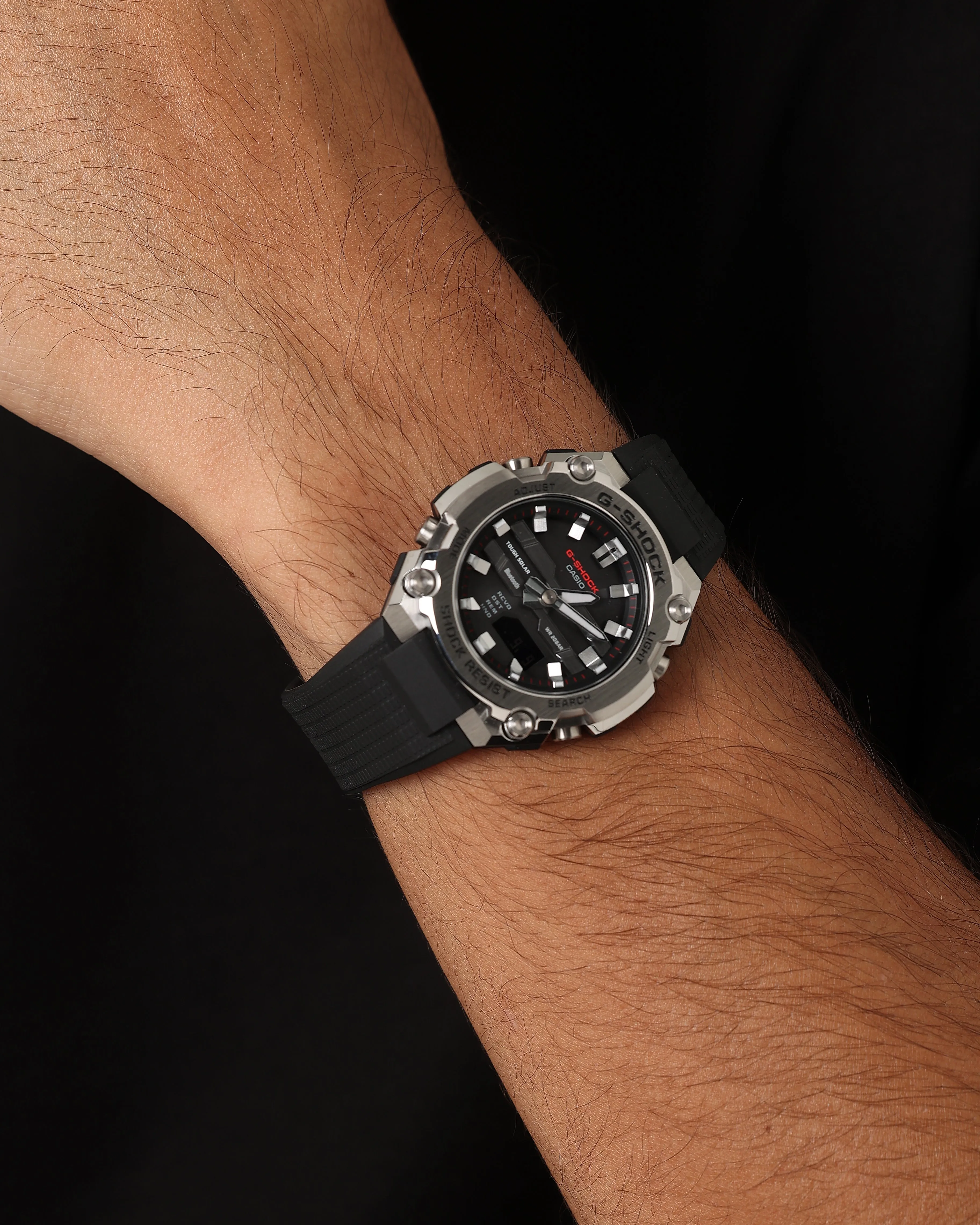 G-Shock GSTB600D-1A G-Steel Mid Thin Watch Black/Silver