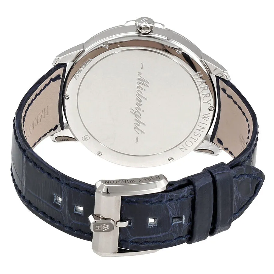 Harry Winston Midnight Diamond Drops Blue Dial 18K White Gold Watch MIDQMP39WW004