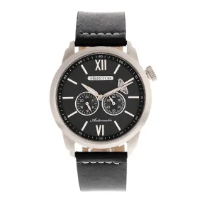 Heritor Automatic Wellington Leather-Band Watch