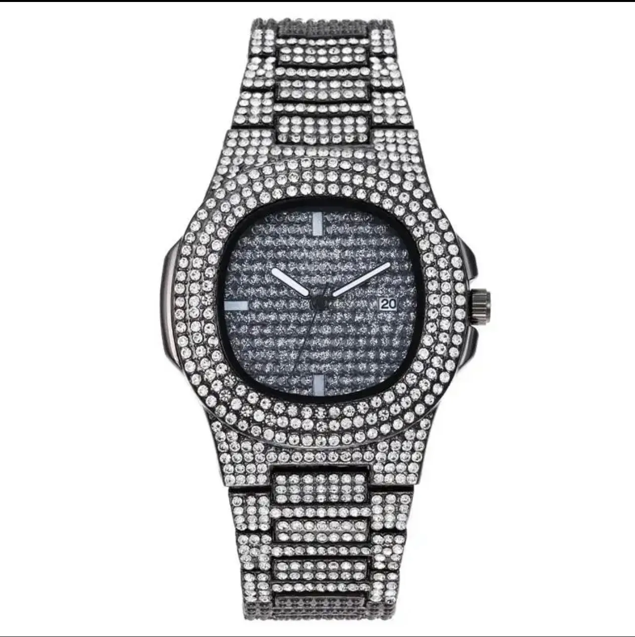 Iced Out Diamond Watch Quartz Gold HIP HOP Watches W567321