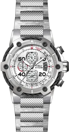 Invicta Bolt Chronograph Silver Dial Stainless Steel Men's Watch 28024