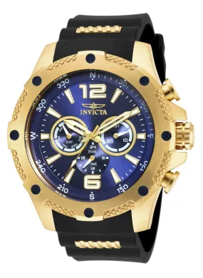 Invicta I-Force Multi-Function Blue Dial Black Polyurethane Men's Watch 19659