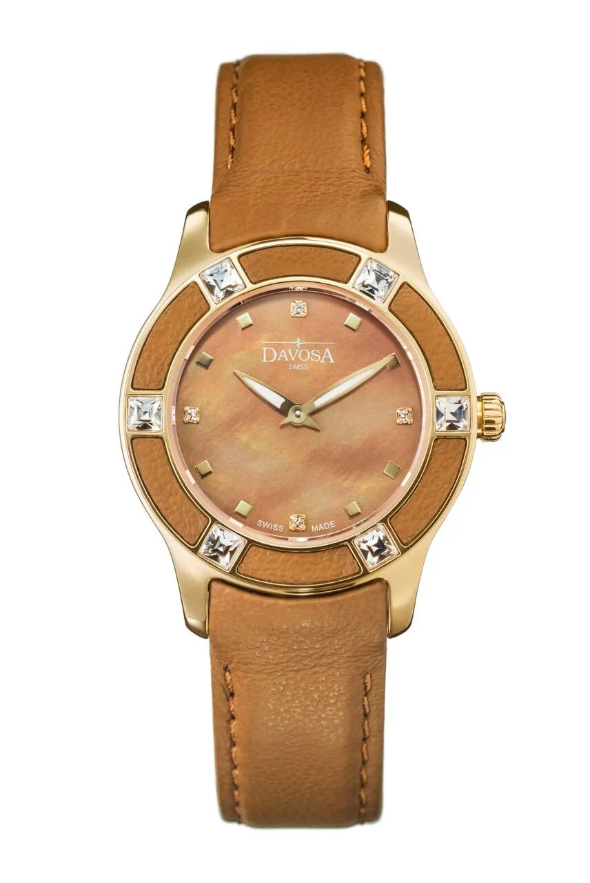 Irisea Quartz Swiss-Made Brown Brown Ladies Watch 16756885