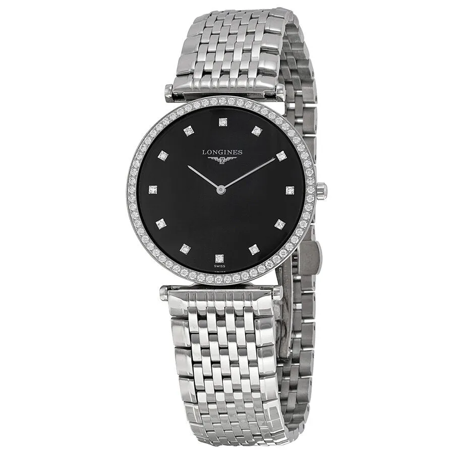 Longines La Grande Classique Black Dial Steel Ladies Watch L4.741.0.58.6