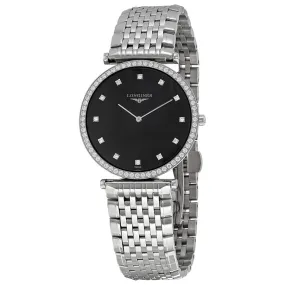 Longines La Grande Classique Black Dial Steel Ladies Watch L4.741.0.58.6