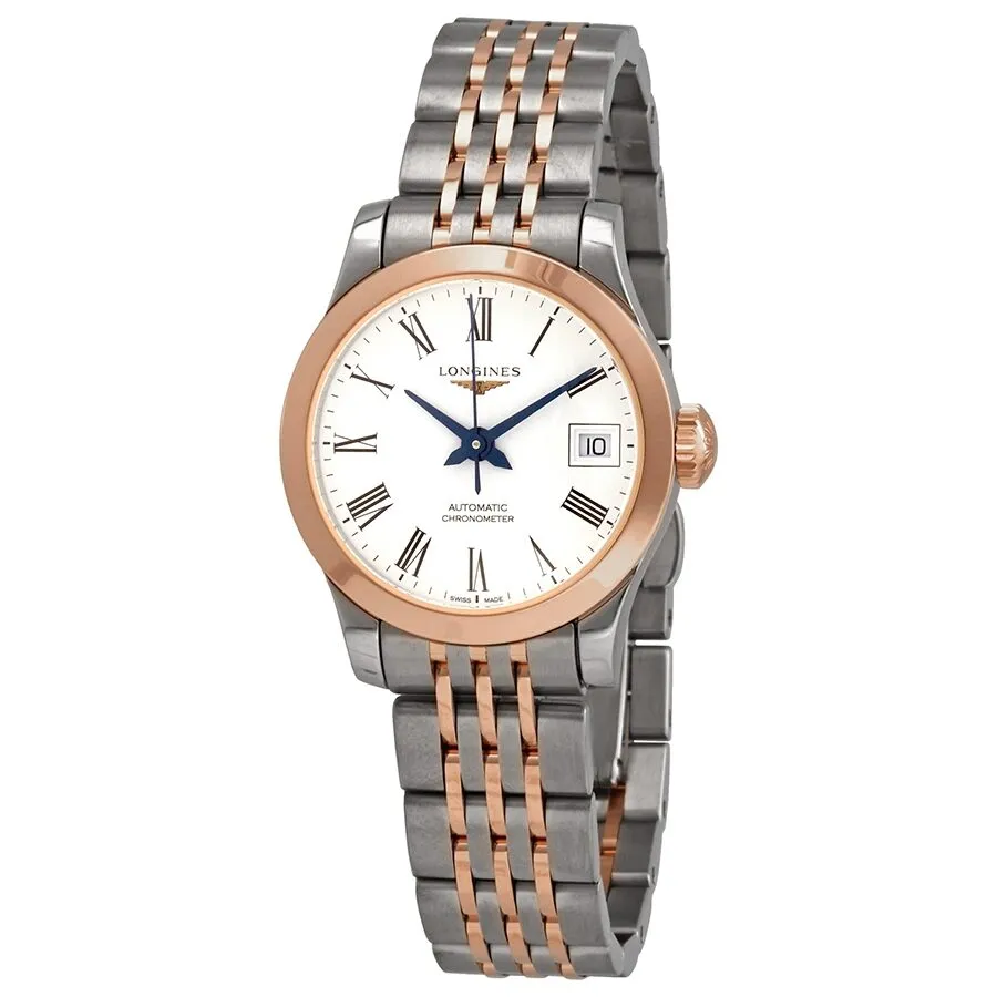 Longines Record Automatic White Dial Ladies Watch L2.320.5.11.7