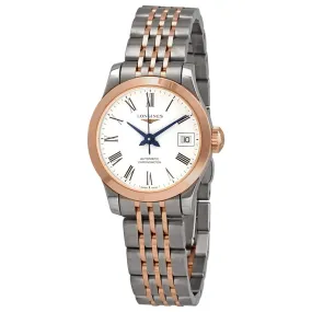 Longines Record Automatic White Dial Ladies Watch L2.320.5.11.7