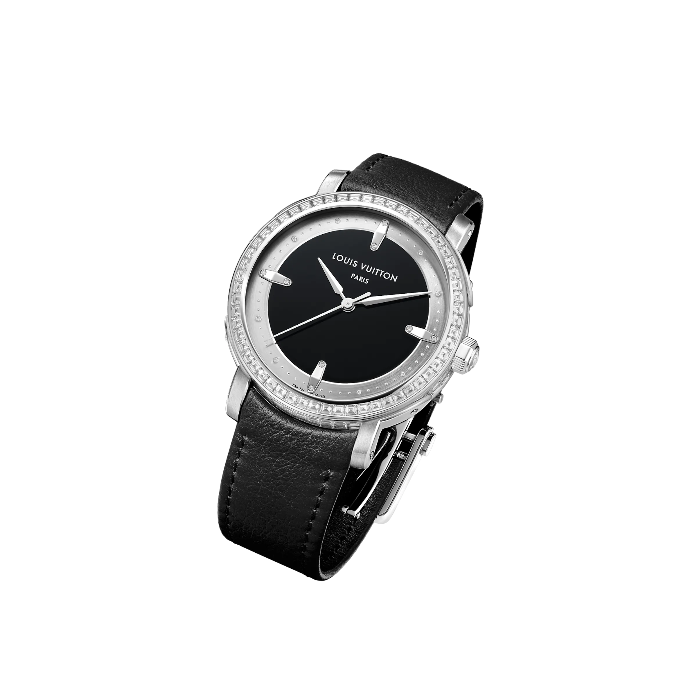 Louis Vuitton Escale, Automatic, 39MM, Platinum and Diamonds