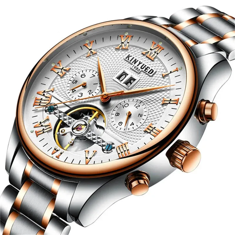 Mens Luxury Tourbillon Watch – Automatic Mechanical Timepiece