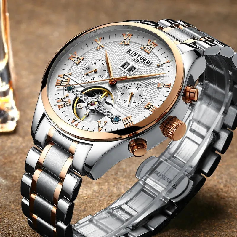 Mens Luxury Tourbillon Watch – Automatic Mechanical Timepiece