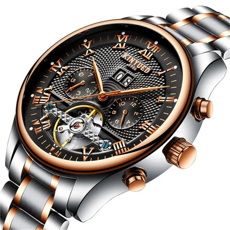 Mens Luxury Tourbillon Watch – Automatic Mechanical Timepiece